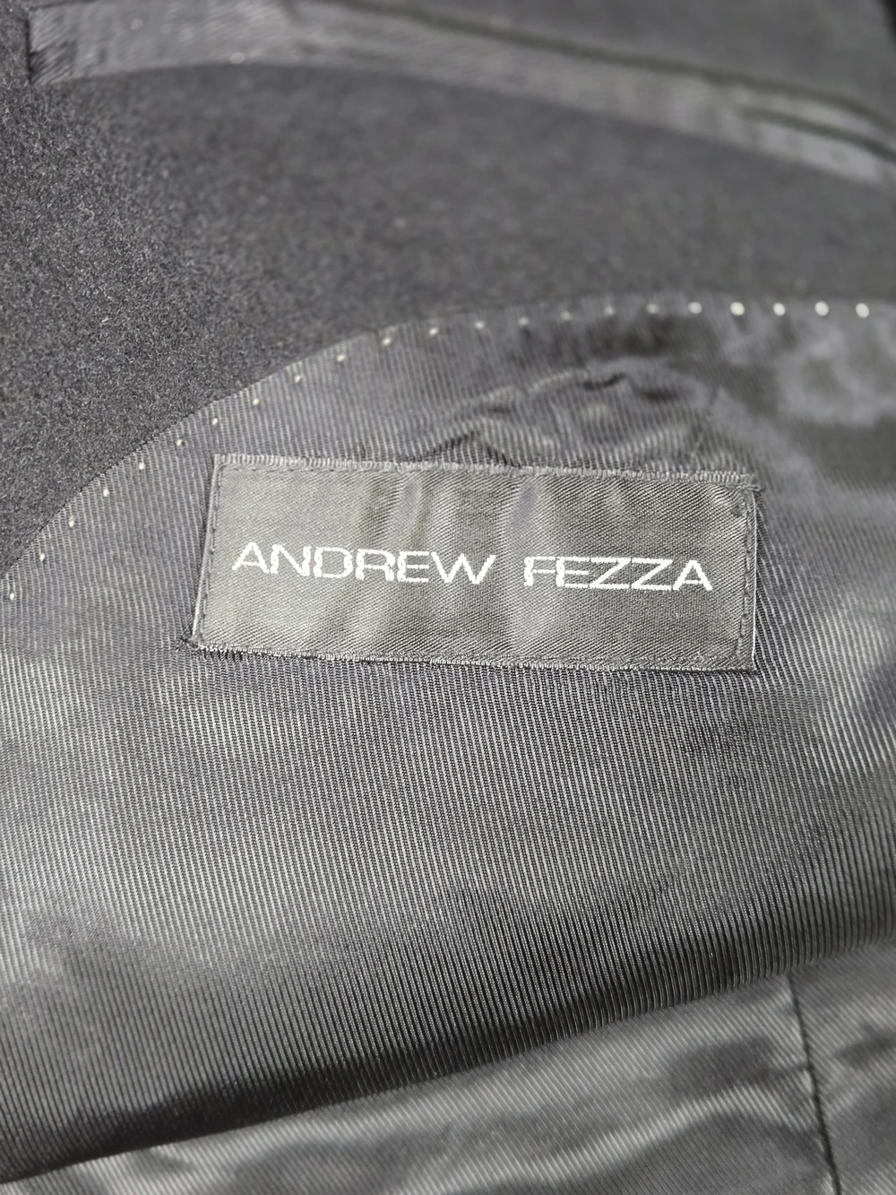 Andrew Fezza Silk Wool Cashmere Sport Coat Blazer 41L